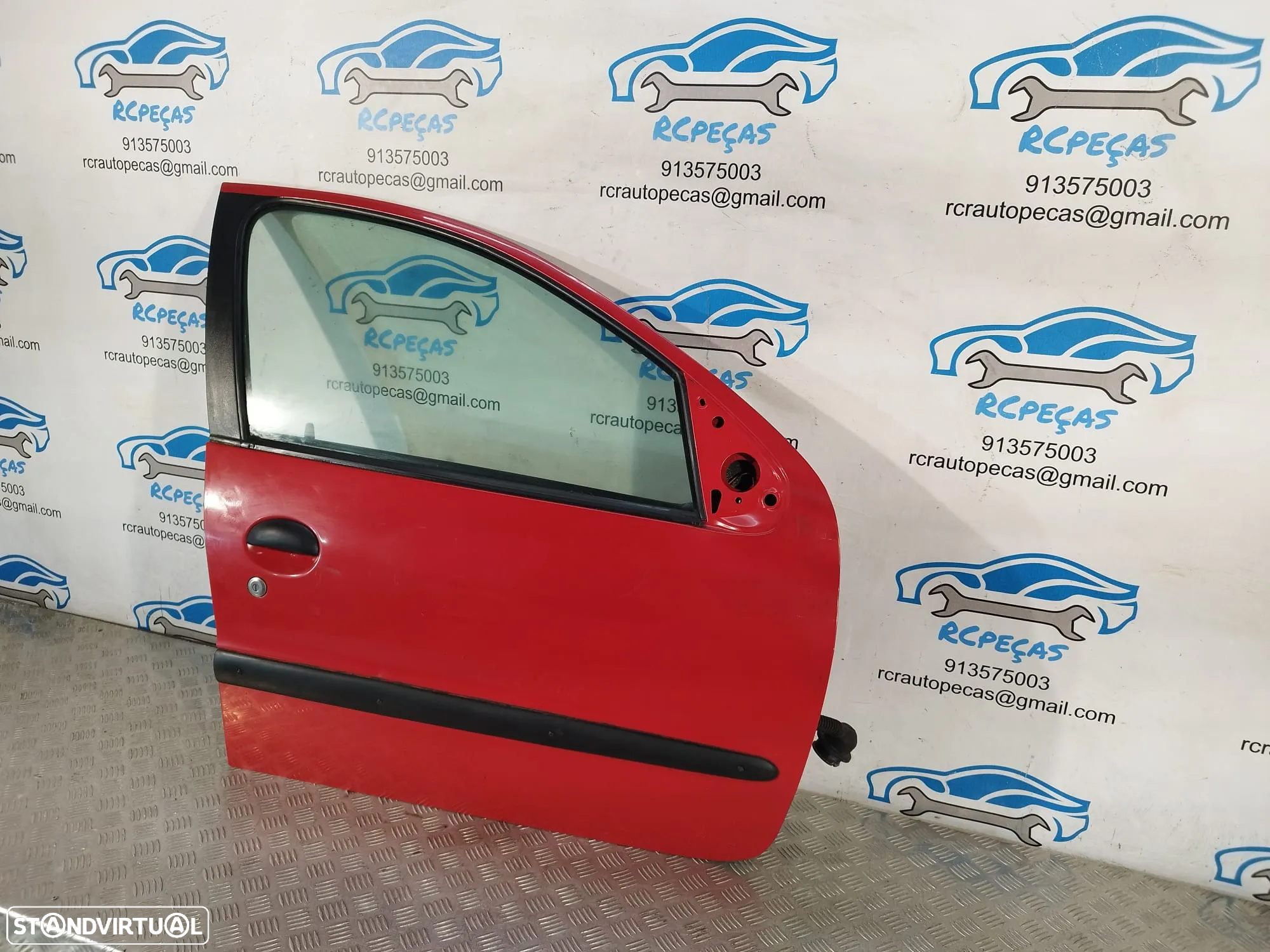 PORTA FRENTE FRONTAL DIREITA PEUGEOT 206 2AC 9004K5 FECHO ELEVADOR MOTOR PUXADOR VIDRO - 3
