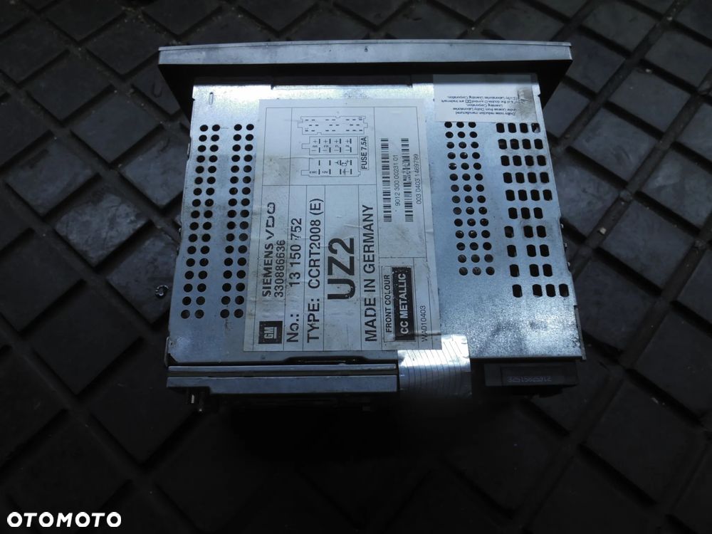 OPEL VECTRA C RADIO CCRT 13150752 - 2