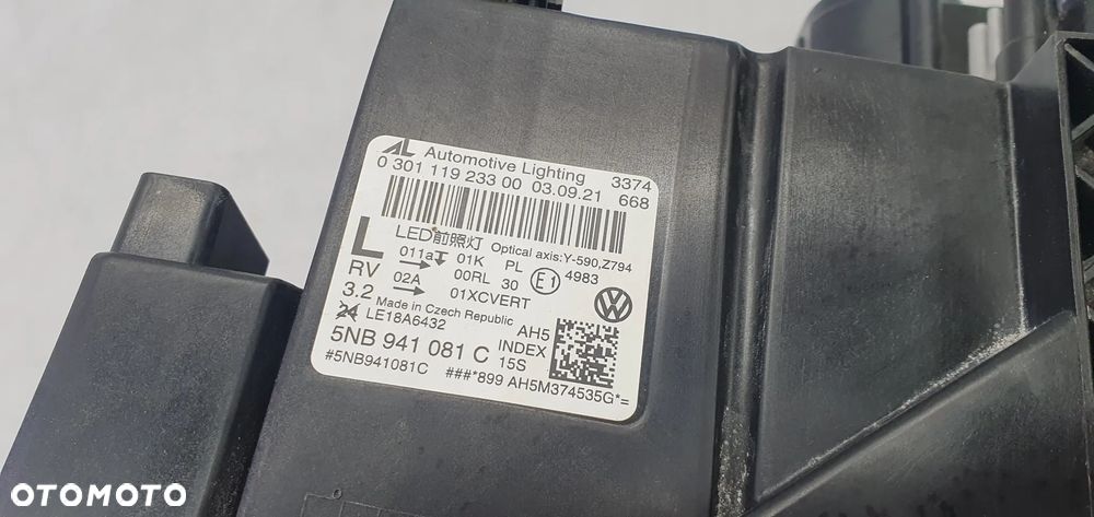 VW TIGUAN II 5NA LIFT LEWA LAMPA PRZÓD PRZEDNIA 5NB941081C - 12