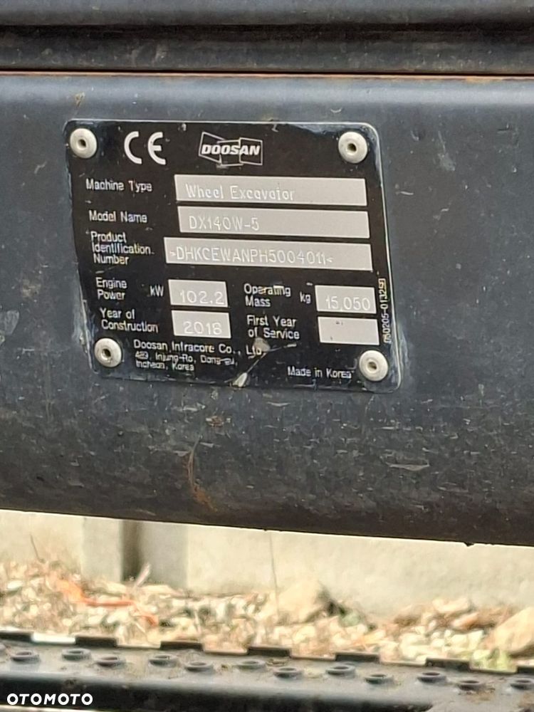 Doosan DX140W-5 - 2