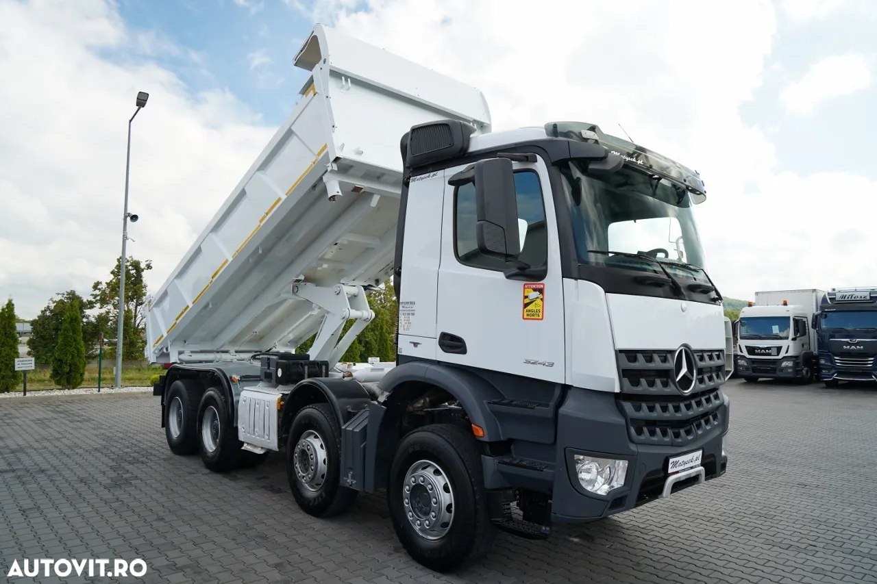Mercedes-Benz AROCS 3243 / 8x4 / BASCULĂ DUBLU 6,2 M / BASCULĂ HIDRODOXICĂ / EURO 6 / IMPORTAT - 8