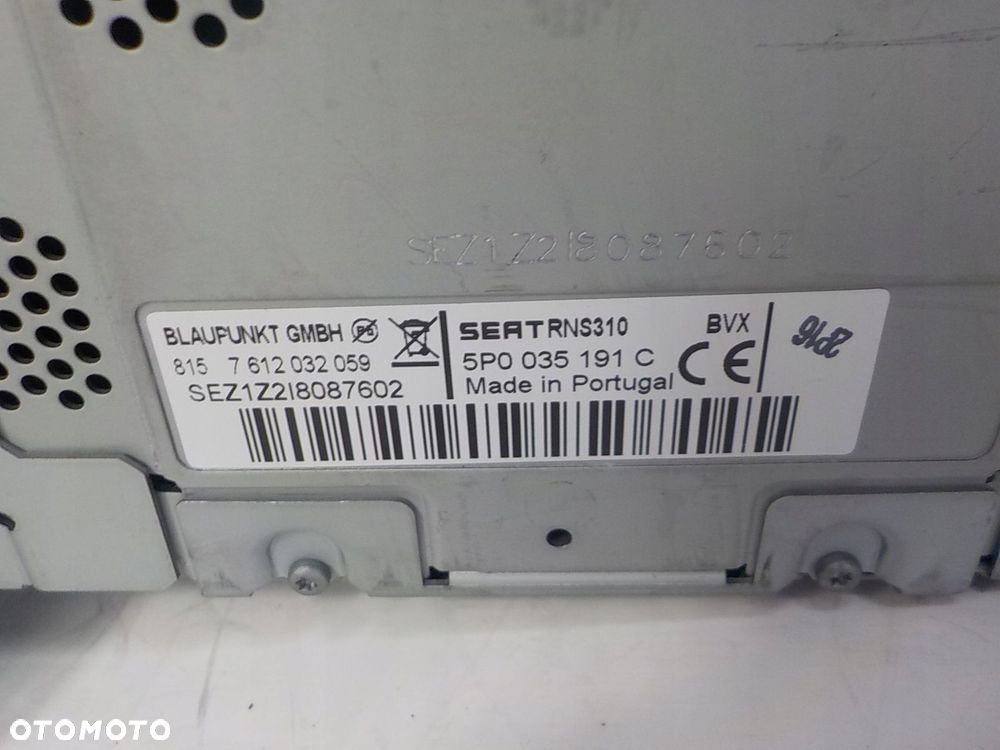 SEAT ALTEA LEON II RADIO NAWIGACJA 5P0035191C - 2