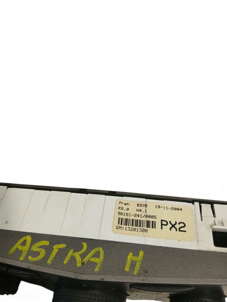 panel sterowania klimatyzacją opel astra iii h 13201300 astra iii - 3