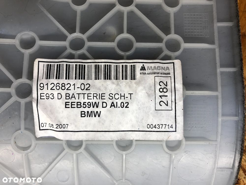 PODŁOGA SCHOWEK BOCZKI BAGAŻNIK BMW E93 - 8