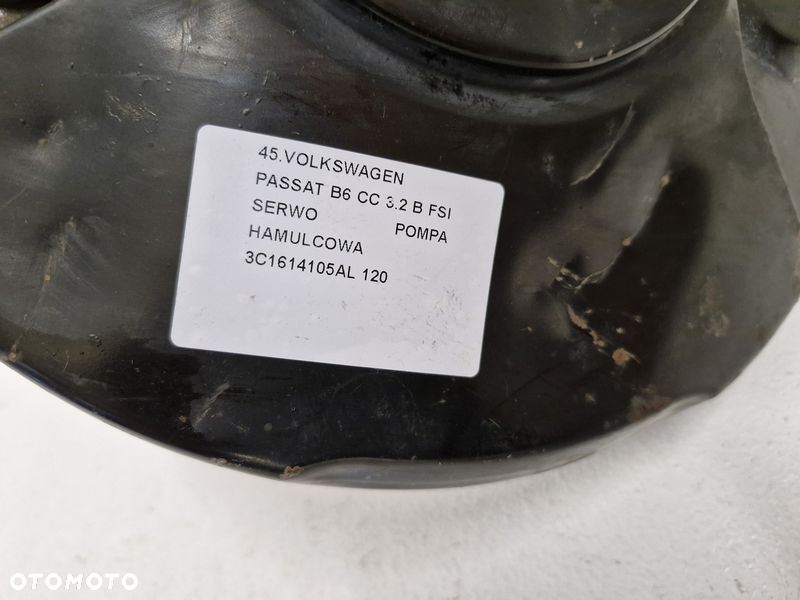 VOLKSWAGEN PASSAT B6 CC 3.2 B FSI SERWO POMPA HAMULCOWA 3C1614105AL - 6