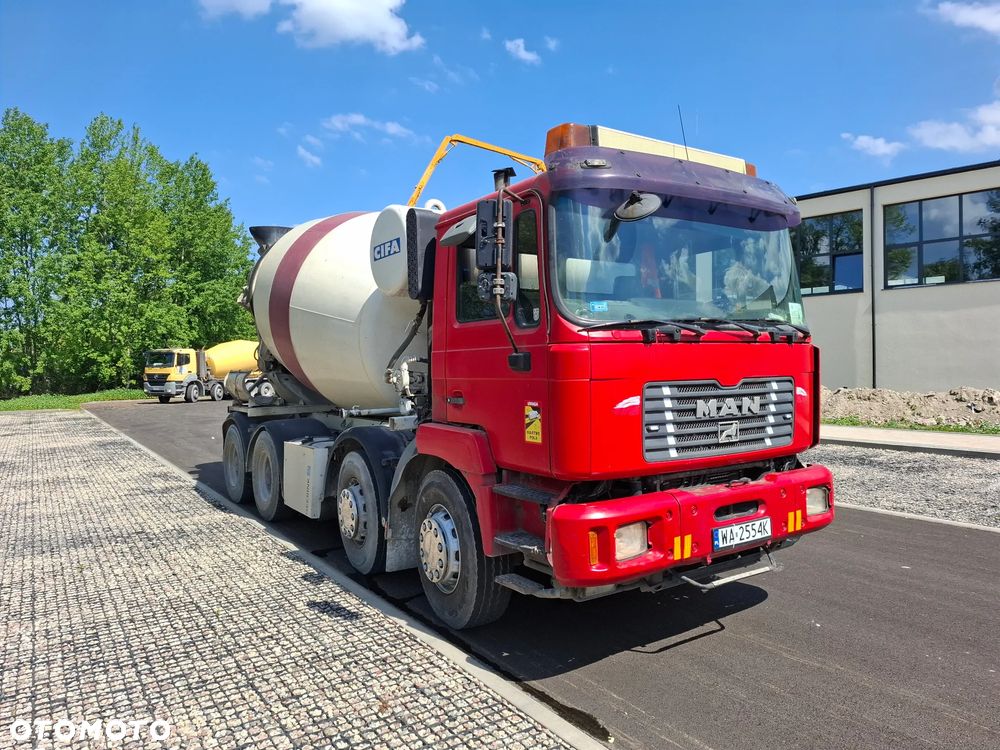 MAN F2000 41.414 Betonomieszarka Kiper 8x4 - 1