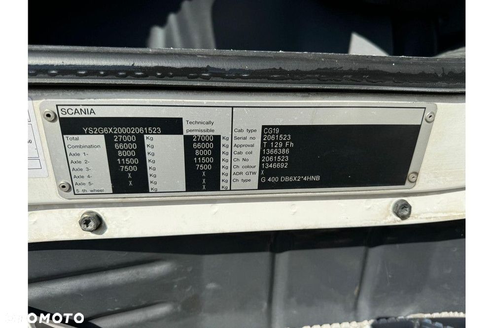 Scania G400 6X2*4 + FULL AIR + BOX HEATING - 23