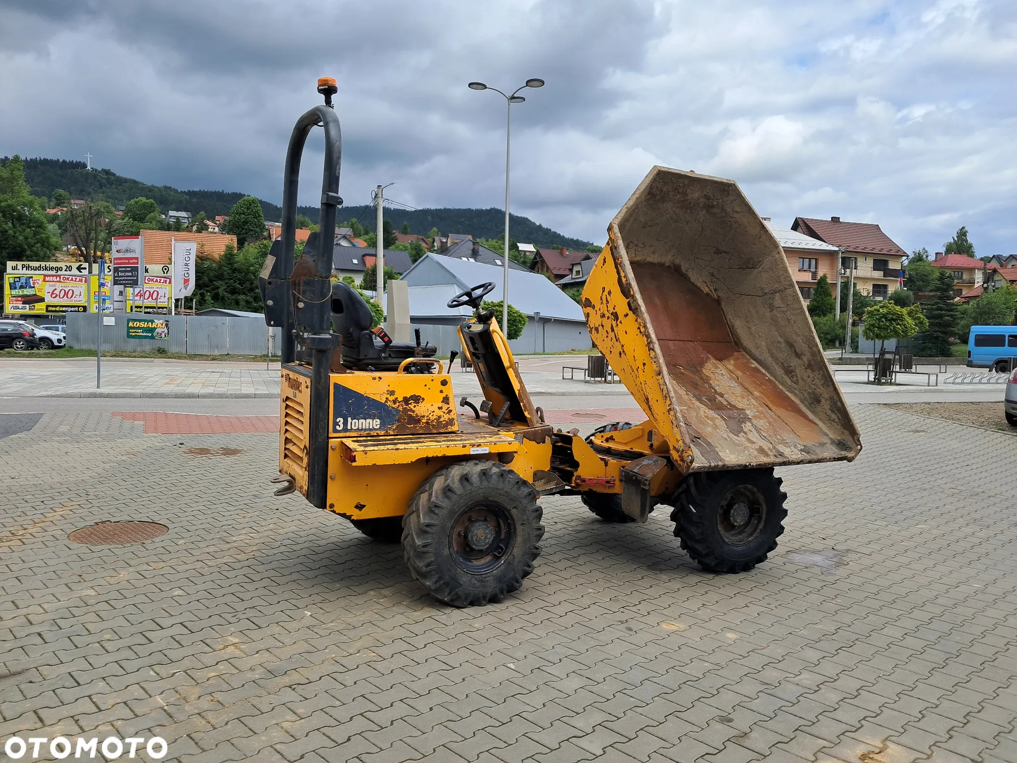 Thwaites Wozidło budowlane obrotowe (kiper + obrót) wywrotka ładowność 3 t tony nowe opony przód * 33KM * światła * prod. 2016* sprawne * 1345 MTH * silnik Yanmar - 4