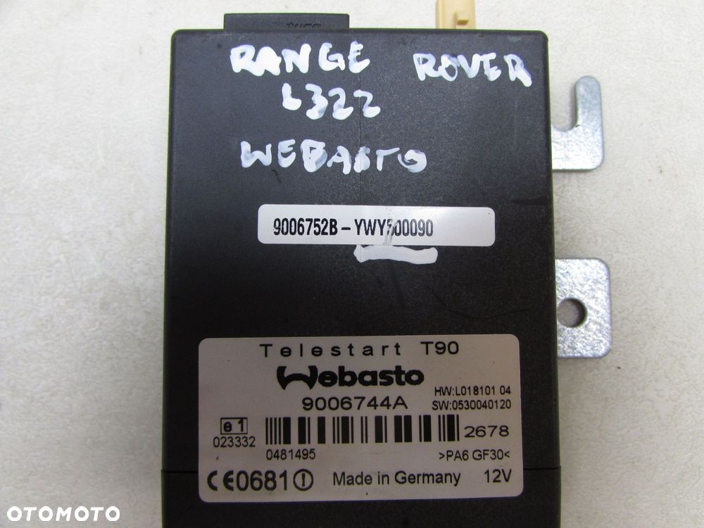 RANGE ROVER III LIFT L322 LAND ROVER MODUL STEROWNIK WEBASTO TELESTART T90 9006744A YWY500090 - 5
