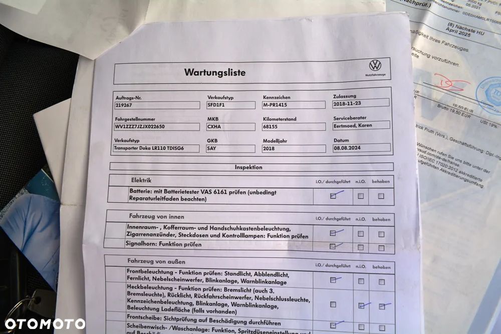 Volkswagen TRANSPORTER T6 DOKA NISKI PRZEBIEG - 34