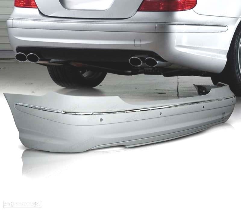 PÁRA-CHOQUES TRASEIRO PARA MERCEDES W211 02-06 SEDAN AMG STYLE PDC - 1
