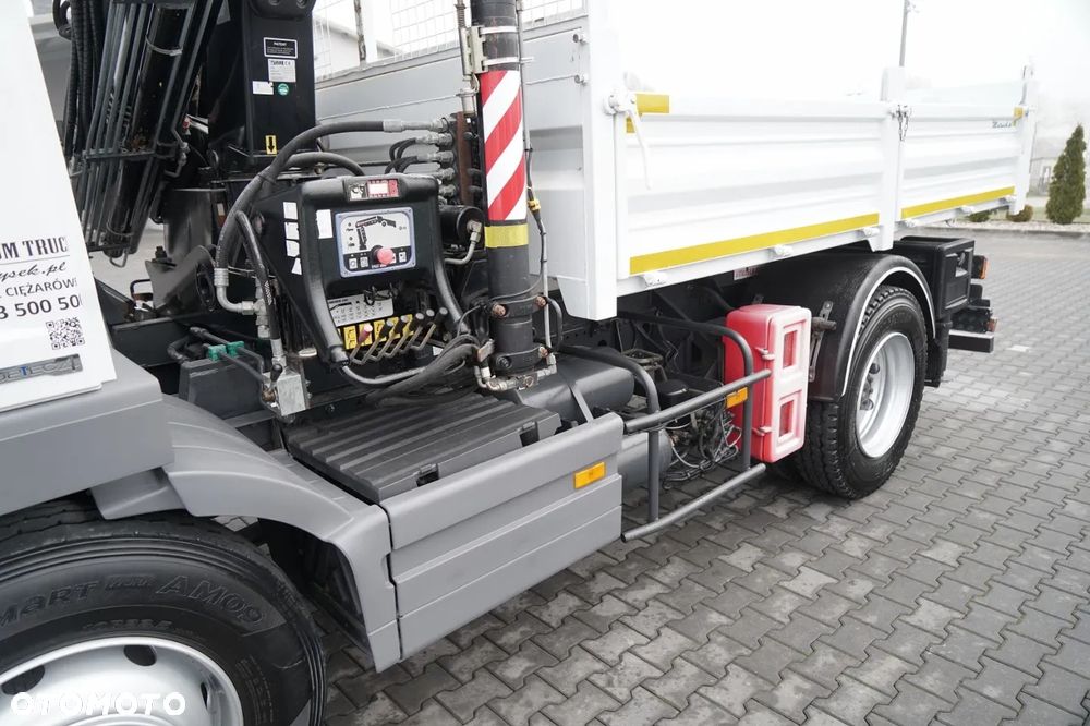 Mercedes-Benz ATEGO 1218 / 4x2 / WYWROTKA + HDS HIAB 0088 BS-3  / PILOT  /MANUAL - 12