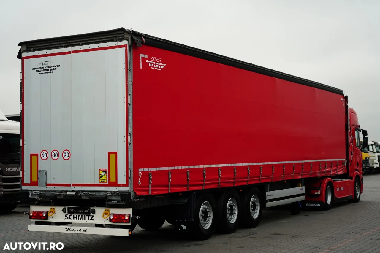 Scania R 450 / KIT / + SCHMITZ / CORTINĂ STANDARD / AXĂ RIDICABILĂ / ACOPERIȘ RIDICABIL / 2022 RIDICABIL - 5