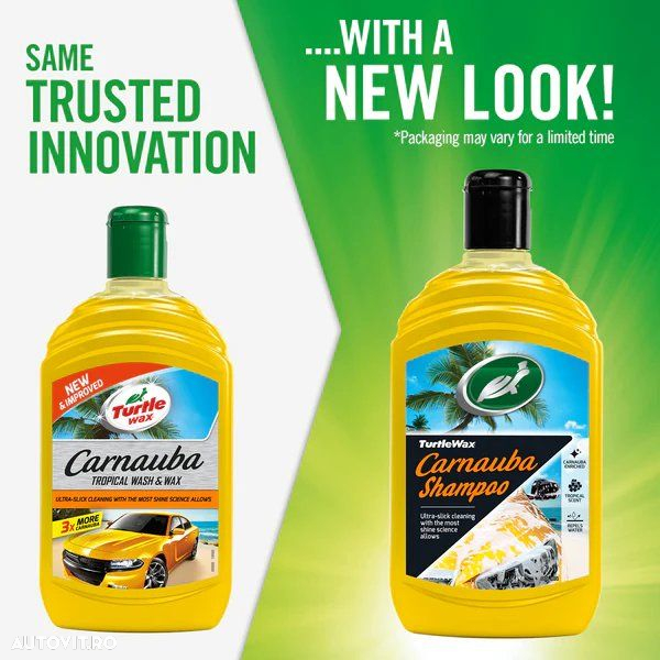 Sampon auto cu ceara Turtle Wax Carnauba Wash & Wax 500ml - 3