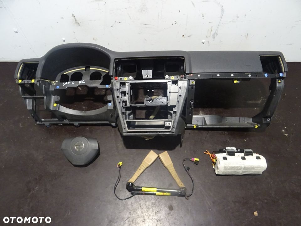 OPEL VECTRA C LIFT DESKA ROZDZIELCZA KOKPIT PODUSZKI NAPINACZE - 1