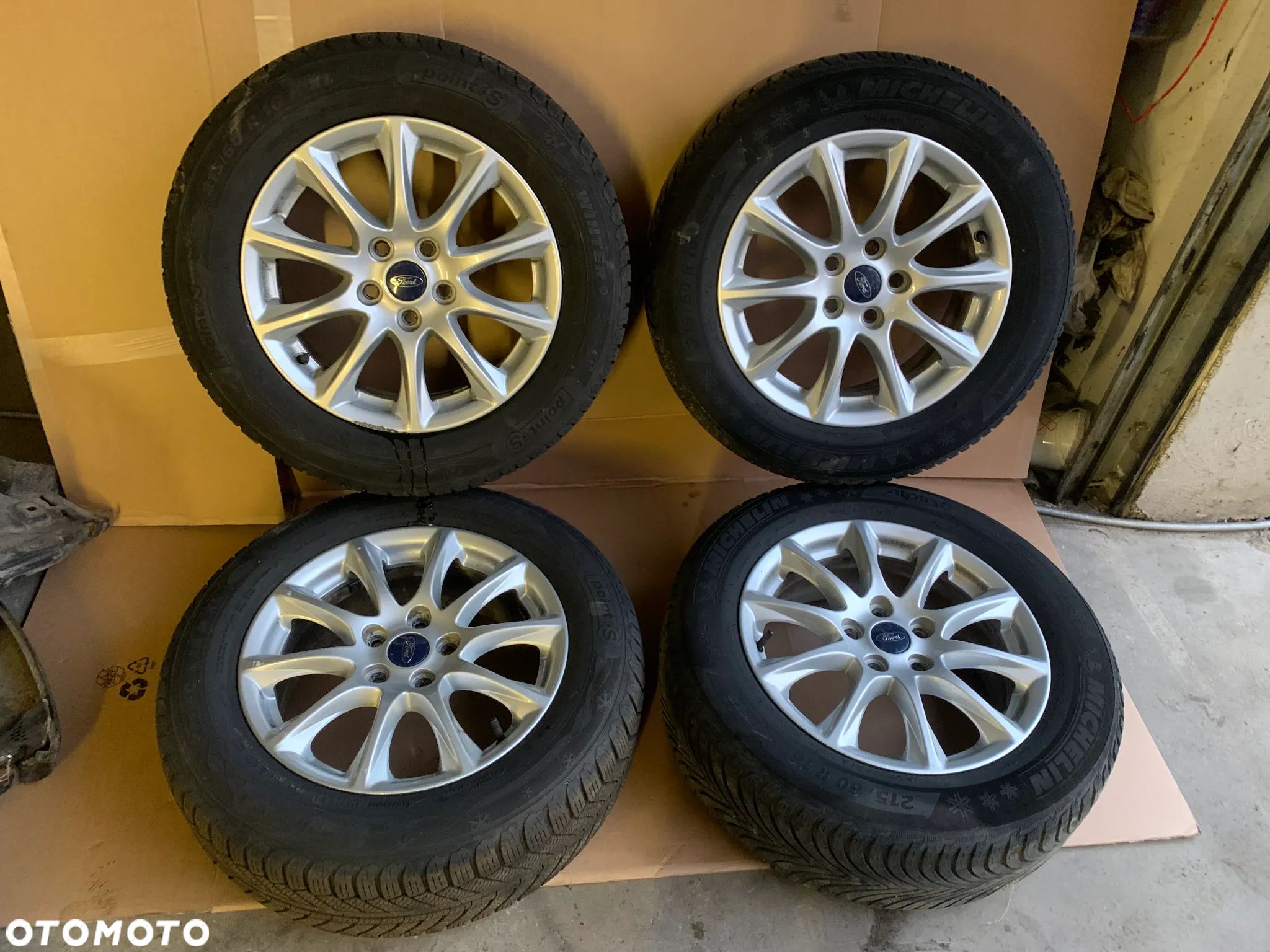 Alufelgi z oponami alusy felgi aluminiowe czujniki 5x108 R16 6.5J ET50 215/60 R16 Ford Mondeo MK5 DS7C-1007-K2A - 1