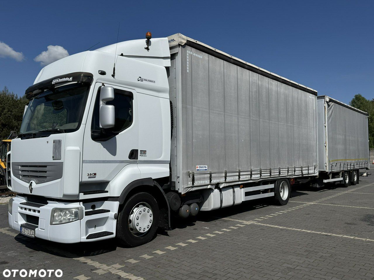 Renault Premium 380 DXi Euro 5 Firana 19 Palet Dach Zsuwany 18ton DMC - 1