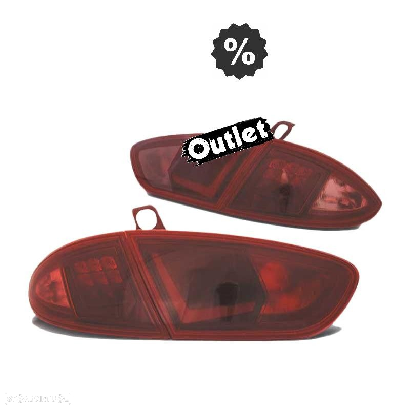 R148336C4 FAROLINS TRASEIROS PARA SEAT LEON 1P 09-12 LIGHT BAR VERMELHO FUMADO - 7