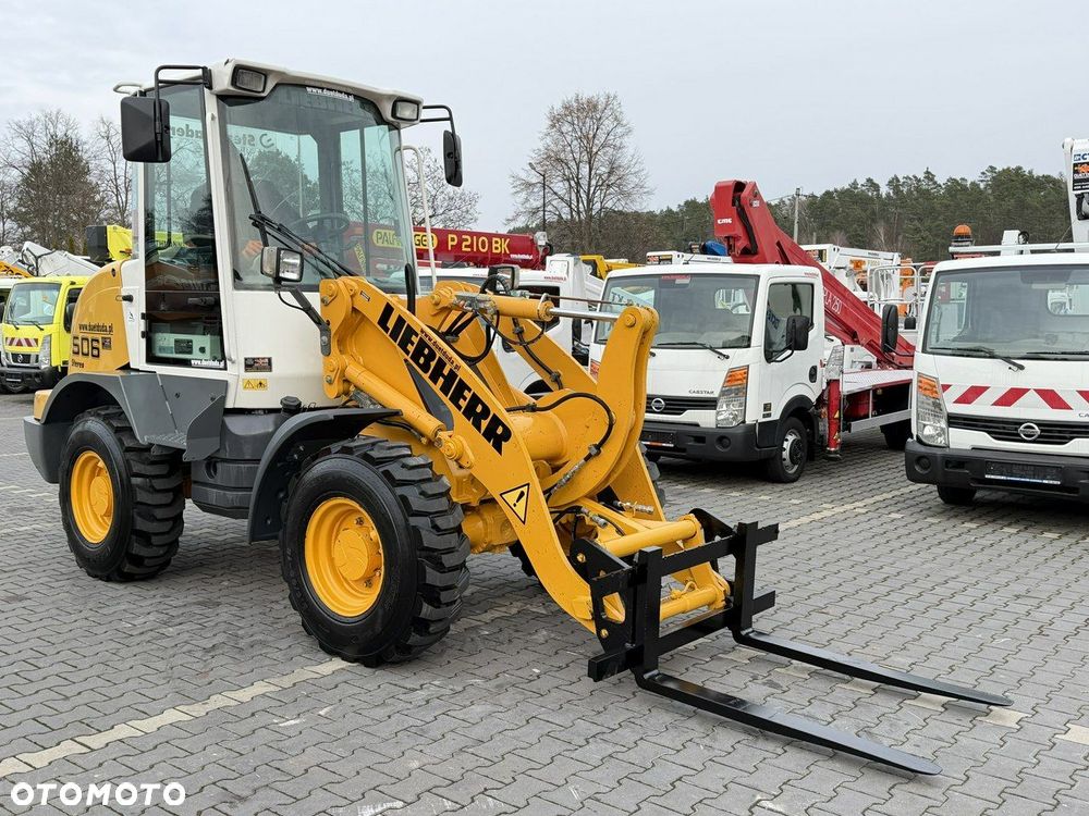 Liebherr L 506 STEREO Szybkozłącze / Łyżka Krokodyl + Widły Waga 6300kg - 8