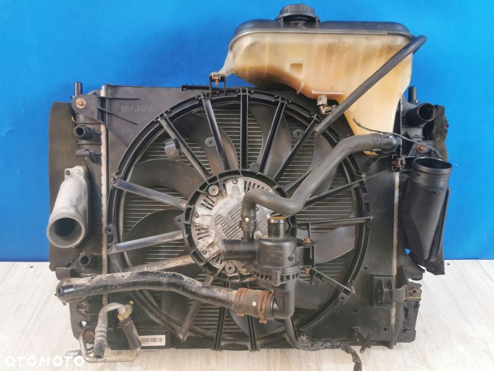 jaguar xf x250 chłodnice wentylator komplet 3.0 diesel - 1