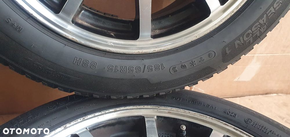 Alufelgi z oponami alusy felgi aluminiowe Dezent V DARK 5x112 ET38 6.5J 185/65 R15 Mercedes A-Klasa W169 - 13