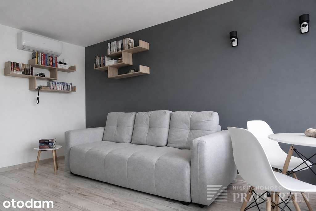 42m2, 2 pokoje, nowe instalacje, klima
