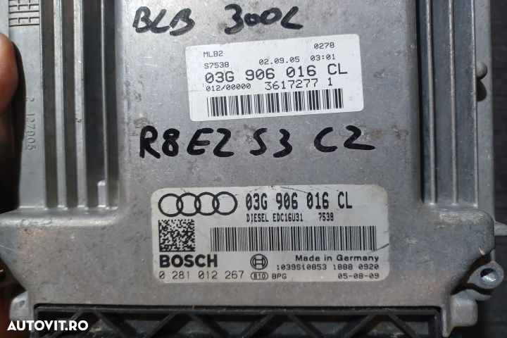 Calculator motor ECU 03G906016CL 0281012267 - 2.0 TDI BLB 03G906016CL - 3