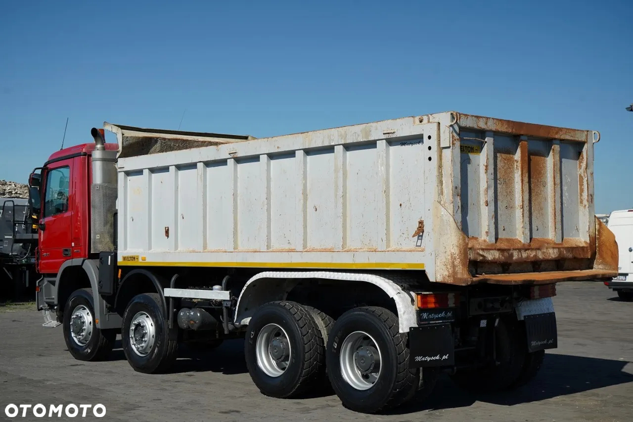 Mercedes-Benz ACTROS 4141 / 8X6 / WYWROTKA TYLNOZSYPOWA / WIELTON / EPS + SPRZĘGŁO / OPONY 100% - 9