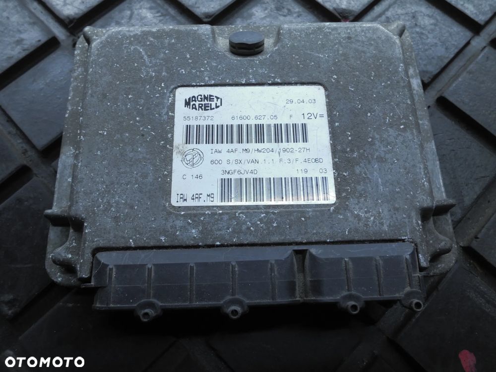FIAT SEICENTO 1.1 ECU KOMPUTER STEROWNIK SILNIKA IAW4AF.M9 55187372 POSIADAM 13 SZT - 3
