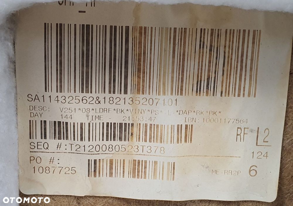 TAPICERKA BOCZEK PRAWY PRZÓD MERCEDES W251 EUROPA - 9