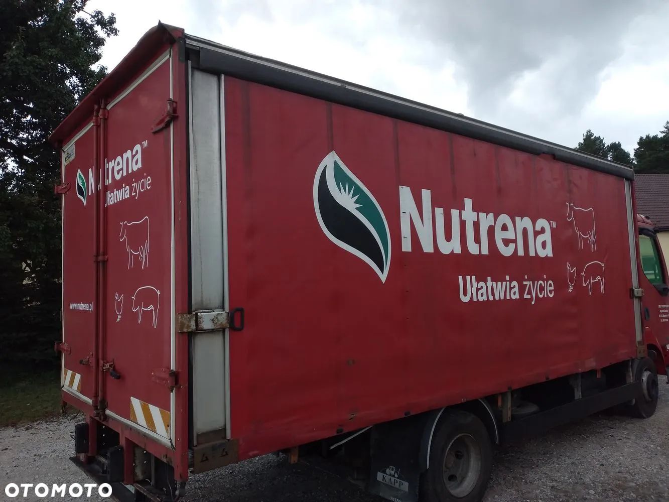 Nutrena Zabudowa Kapp obustronna firanka schowek magazyn sklep paszowy napojówka zderzak tył z lampami - 1