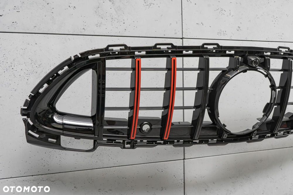 mercedes c-class w206 2021-25 grill panamericana gt brabus czarny z ka - 10