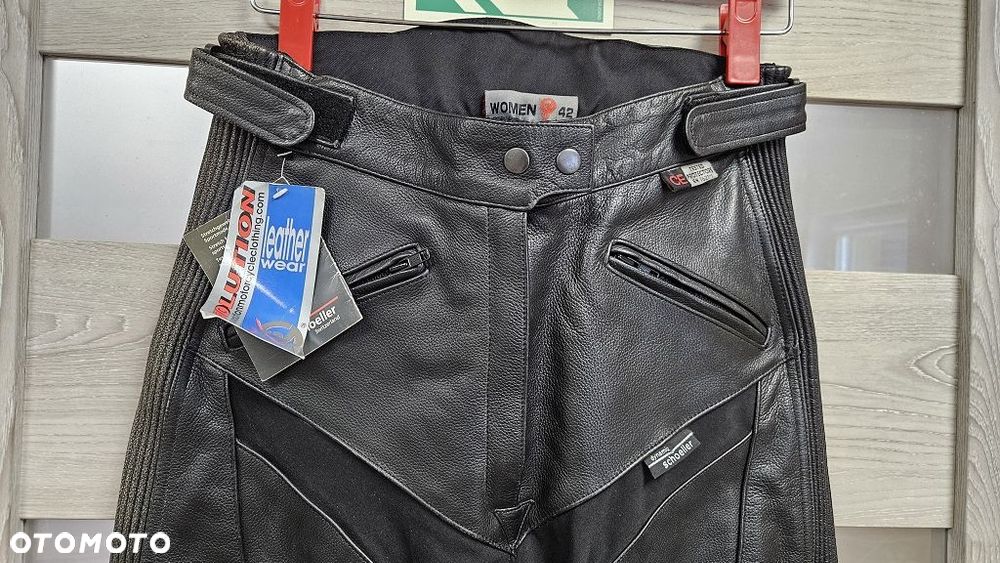 Skórzane Spodnie Motocyklowe Damskie Evolution Stretch Rozmiar 42 - 3
