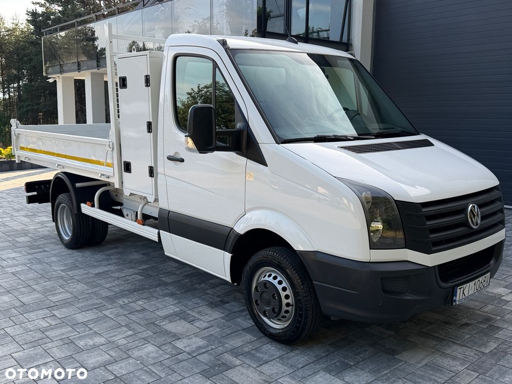 Volkswagen Crafter Wywrotka 2.0 TDI 136km / Fabryczna wywrotka Cabretta / Stan jak nowego! / Oryginalny niski przebieg / Nowe opony / Wywrot tylnozsypowy / FV23% - 17