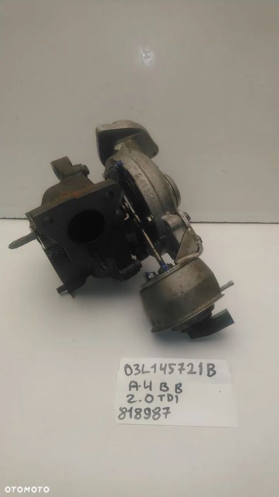 TURBOSPRĘŻARKA 2.0 TDI 163KM 170KM 177KM CGLA CGLB CGLC CGLD CMGA CMGB A4 B8 03L145721B - 2