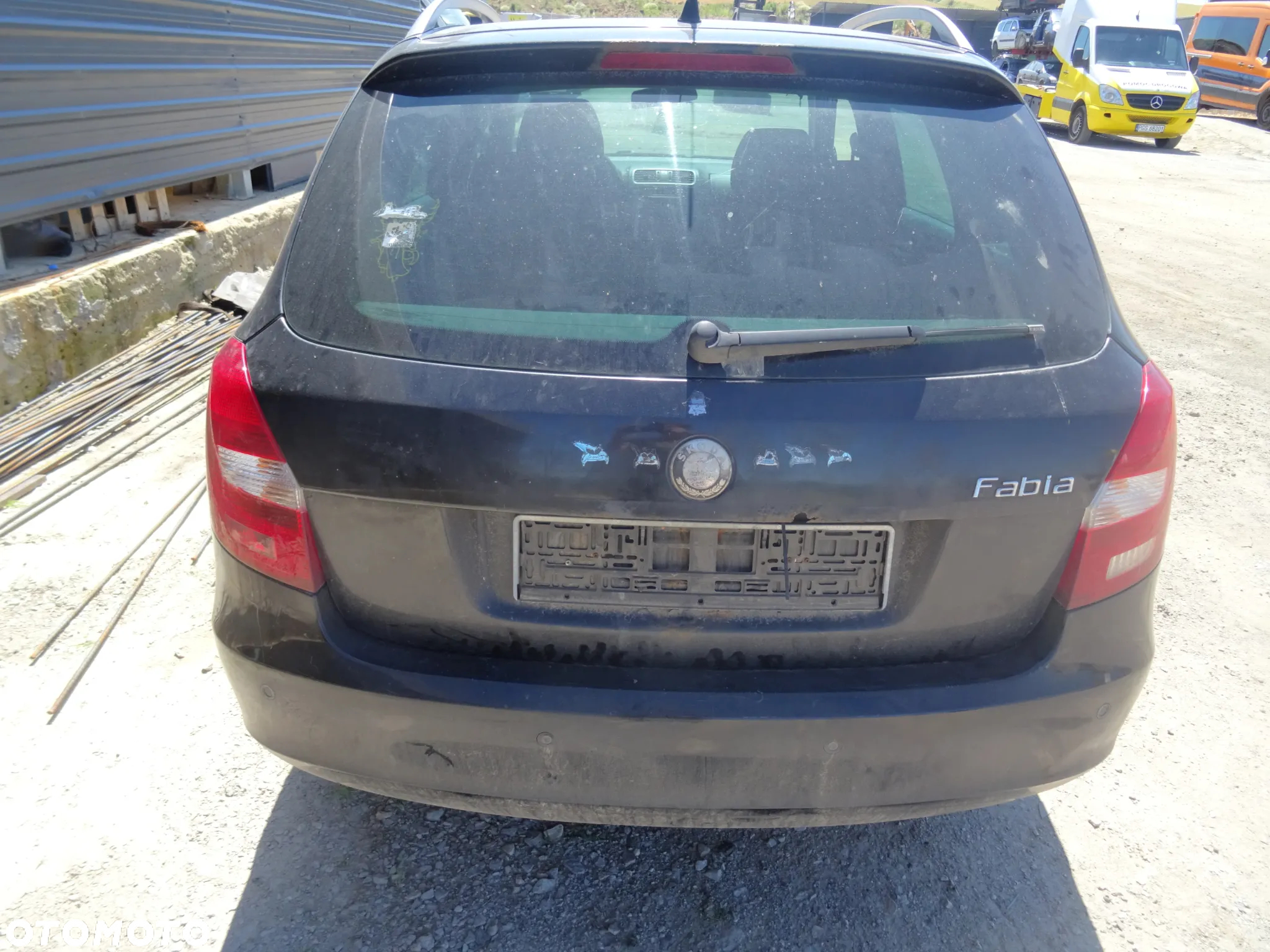 Skoda Fabia 2008 lakier(9910) na części maska błotnik zderzak drzwi klapa - 3