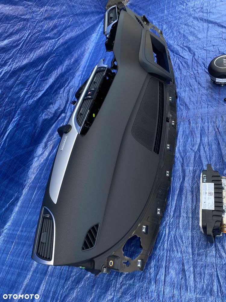 AUDI A6C7 4G LIFT DESKA ROZDZIELCZA KONSOLA HEAD UP KOKPIT PODUSZKI AIRBAG PASY 11-18 ORYGINAŁ KOMPLET - 4