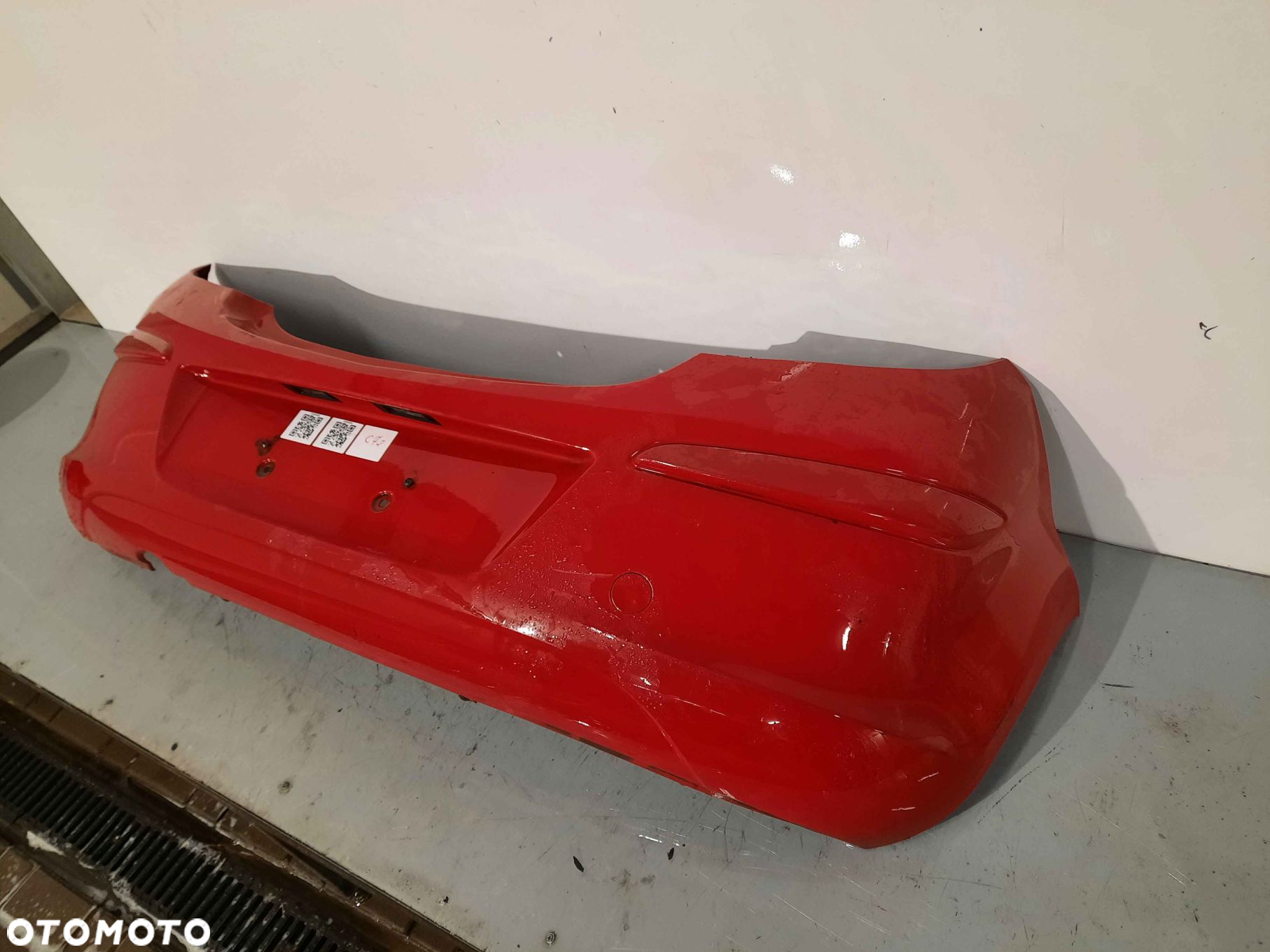 ^ ZDERZAK TYŁ TYLNY OPEL CORSA D Y547 CZERWONY - 3