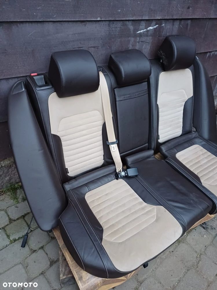 KANAPA TYŁ TYLNA Skóra VW PASSAT B7 KOMBI Brązowa - 3