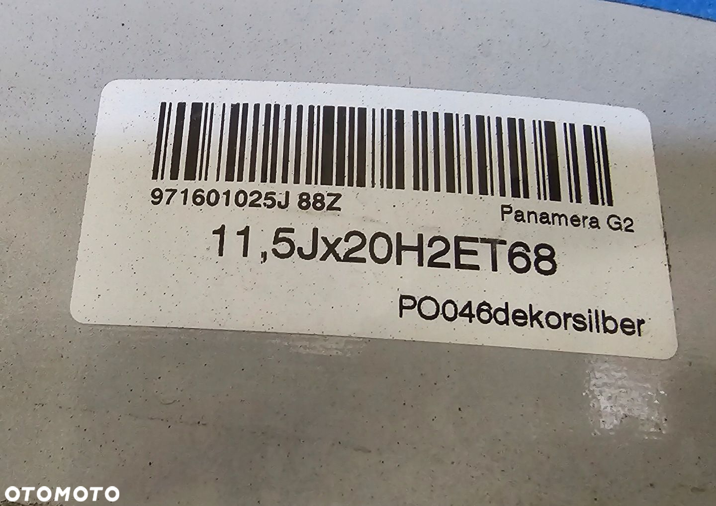 FELGA PORSCHE PANAMERA 971601025J 11,5x20 ET68 - 6