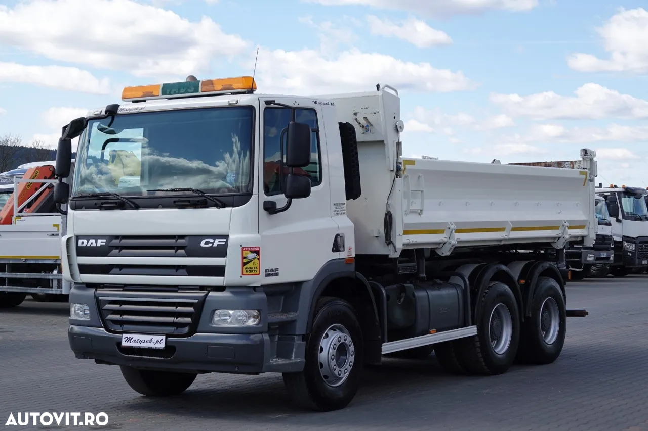 DAF CF 85.410 / 6X4 / TIPPER 2 STR. / BORDMATIC / HYDROBRA / MANUAL / IMPORTAT - 9