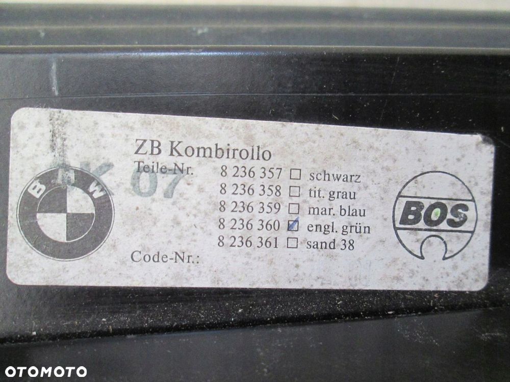 BMW E39 KOMBI ROLETA BAGAŻNIKA PÓŁKA CIEMNA ZIELEŃ - 5