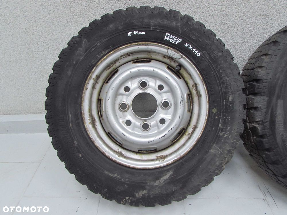 PIAGGIO PORTER HIJET QUARGO 04-16 KOLO FELGA STALOWA 4X110 4H12 155R12 - 2