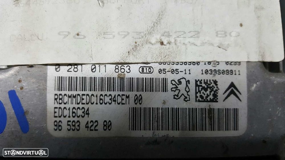 CENTRALINA DO MOTOR UCE CITROEN C4 COUPÉ VTR - 3