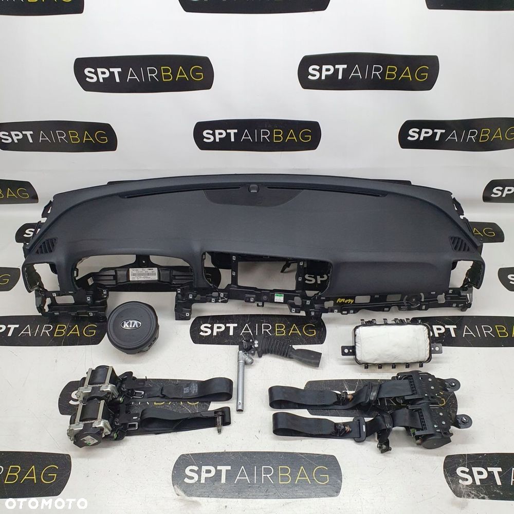 KIA SPORTAGE IV 4 DESKA ROZDZIELCZA KONSOLA KOKPIT PULPIT PODUSZKI AIRBAG AIR BAG PASY KIT SET - 1