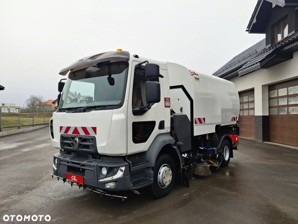 Renault D12 Midlum Zamiatarka SEMAT Zoeller FAUN Euro 6 Szczotki L/R Karcher Listwy Ciśnieniowe Mycie Jezdni PM 2.5 PM 10 2017r - 2