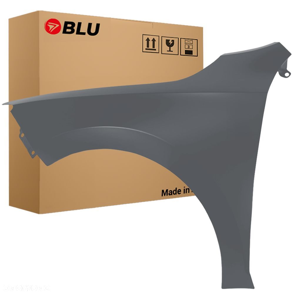 BLU Błotnik SEAT TOLEDO IV 4 LW7Y Lewy Szary 2012-2019 przód GrisDelfin bez otworu na migacz - 1