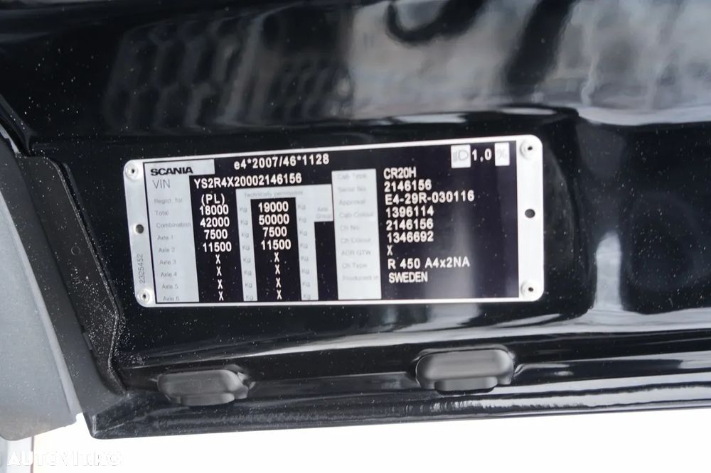 Scania R 450 / RETARDER / SISTEM HIDRAULIC / 2 REZERVORE DE COMBUSTIBIL - 35