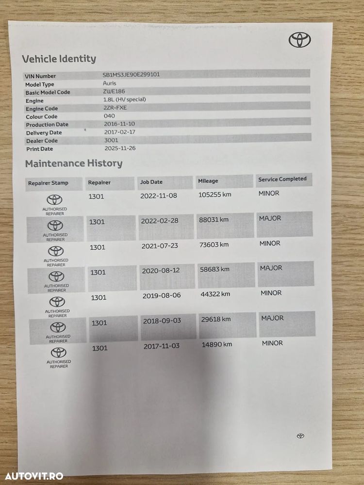 Toyota Auris 1.8 L VVT-i Hybrid Luna - 16