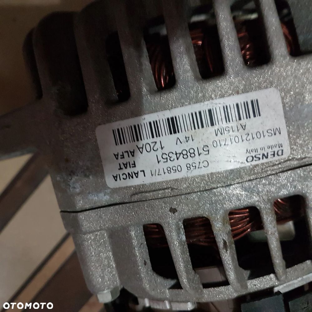 alternator fiat doblo III IV brava II tipo mito 500x 500l alfa romeo ducato jumper 1.6 2.0 multijet jak nowa oryginał - 13